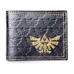 Portefeuille Zelda (brun foncé / dorée) relief