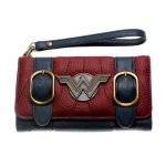 Portefeuille Long Wonder Woman Bordeaux Double Boucle