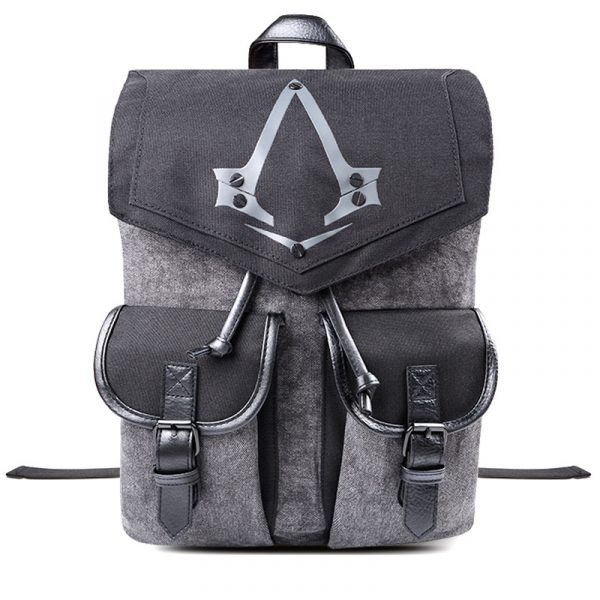 Sac à Dos Assassin's Creed avec logo (gris clair)