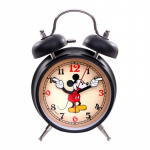 Réveil Mickey Mouse double cloche (couleur noir)